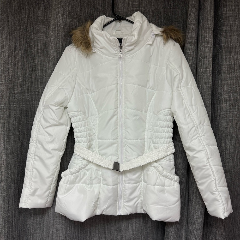 Rampage ‘White Belted Puffer Jacket’ Extra Large (XL)